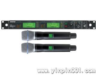 SHURE 舒尔 UUR24D/BETA87A 双手持双咪双接收无线话筒